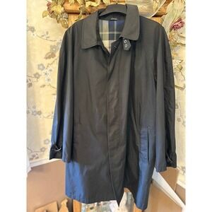 UTEX Rain‎ Coat Lined Trench Coat Black Size Men's 42